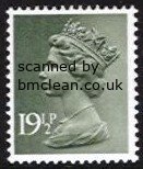 (image for) 19½p Olive Grey