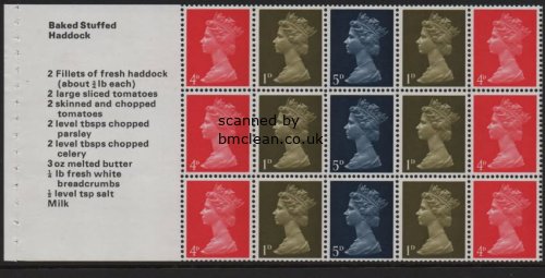 (image for) 1969 Cooks Booklet Pane 4