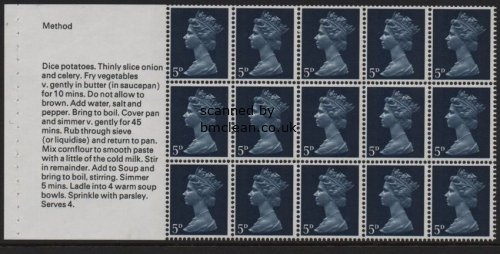 (image for) 1969 Cooks Booklet Pane 1