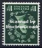 (image for) St. Edwards 1½d Green (Wmk. Inverted)