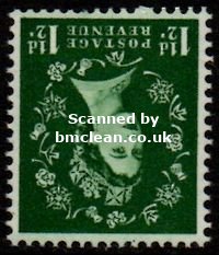 (image for) Mult. Crowns 1½d Green (Inverted Wmk.)