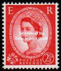 (image for) Mult. Crowns 2½d Red Type II Chalky