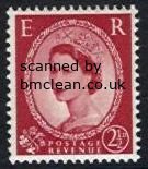 (image for) 1958 Graphite 2½d Red