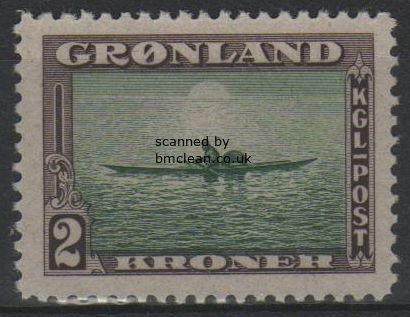 (image for) 2 Kr Green & Sepia