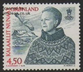 (image for) 4 Kr 50 slate-blue and red