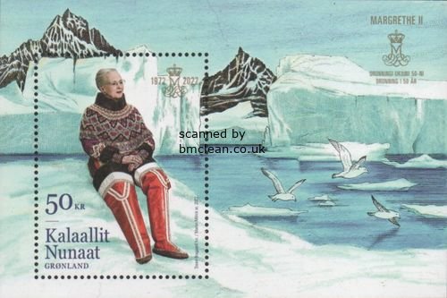 (image for) 2022 Queen Margrethe 50 Years (M/S)