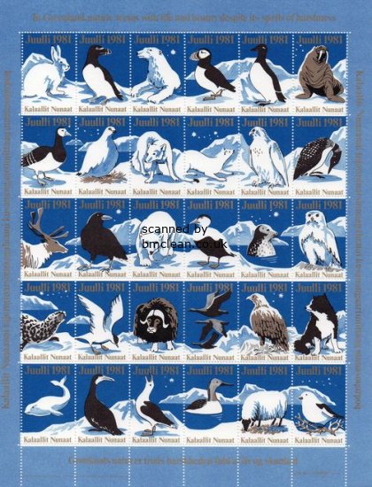 (image for) 1981 Christmas Seals Sheet (Imperf.)