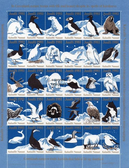 (image for) 1981 Christmas Seals Sheet (Imperf.)