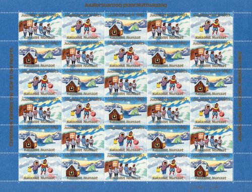 (image for) 1982 Christmas Seals Sheet