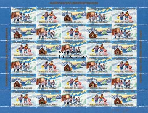 (image for) 1982 Christmas Seals Sheet