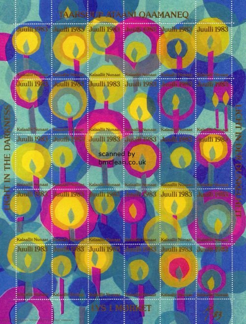 (image for) 1983 Christmas Seals Sheet