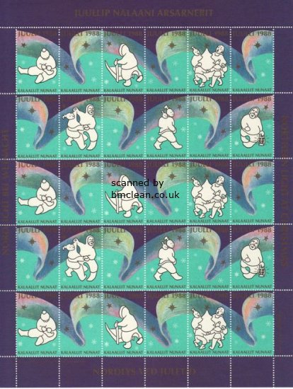 (image for) 1988 Christmas Seals Sheet (Imperf.)