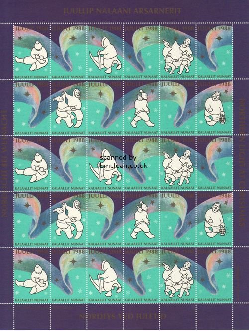 (image for) 1988 Christmas Seals Sheet (Imperf.)