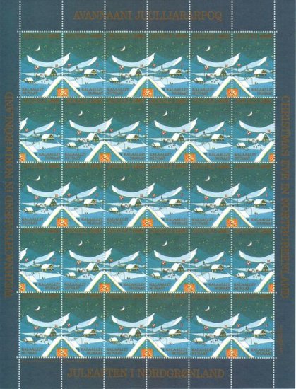 (image for) 1989 Christmas Seals Sheet (Perf.)