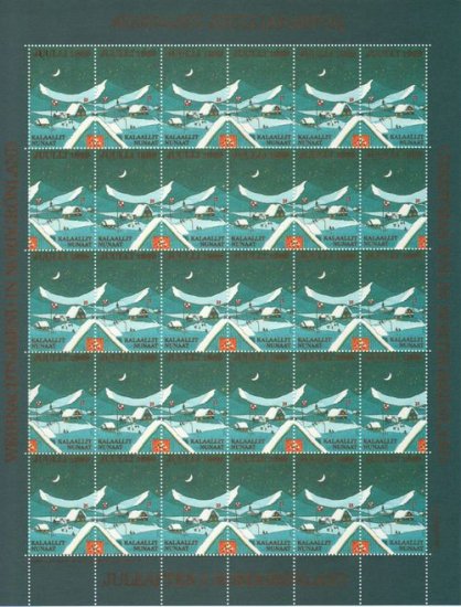 (image for) 1989 Christmas Seals Sheet (Imperf.)