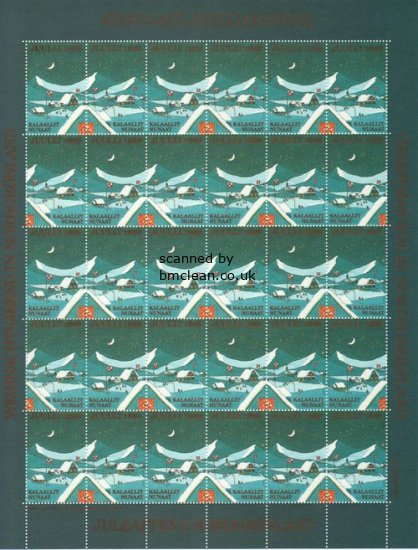 (image for) 1989 Christmas Seals Sheet (Imperf.)