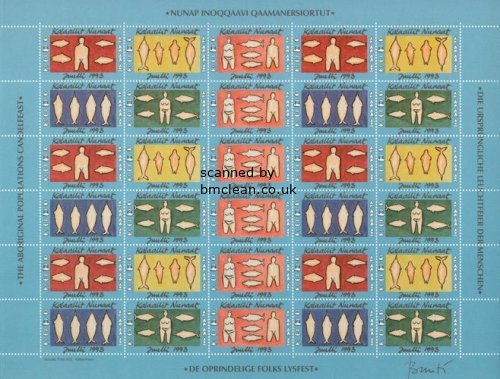 (image for) 1993 Christmas Seals Sheet