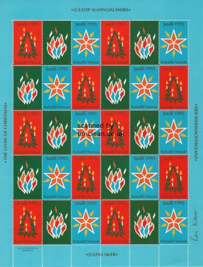 (image for) 1995 Christmas Seals Sheet (Imperf.)