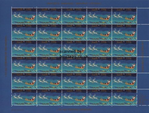 (image for) 1996 Christmas Seals Sheet