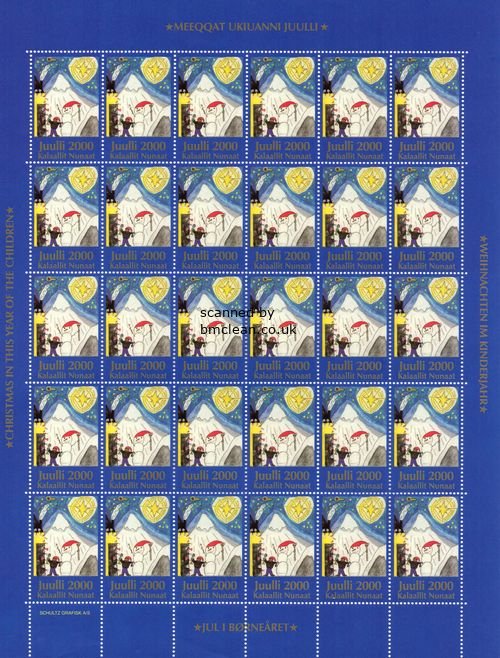(image for) 2000 Christmas Seals Sheet (Imperf.)