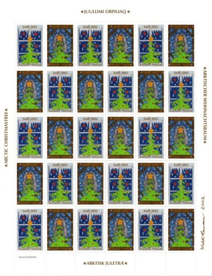 (image for) 2002 Christmas Seals Sheet (Imperf.)