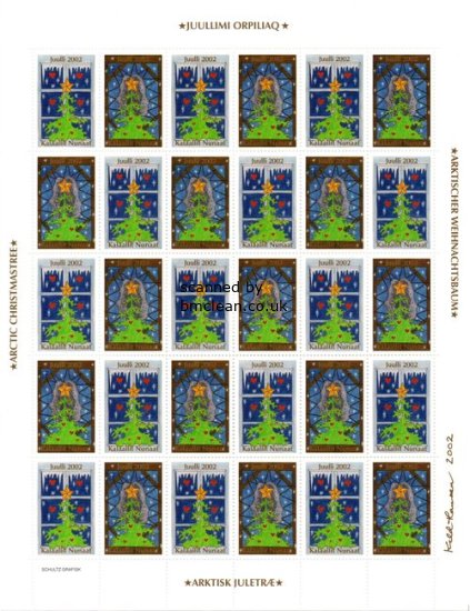 (image for) 2002 Christmas Seals Sheet (Imperf.) - Click Image to Close