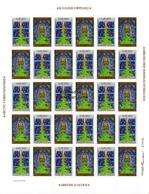 (image for) 2002 Christmas Seals Sheet (Imperf.)