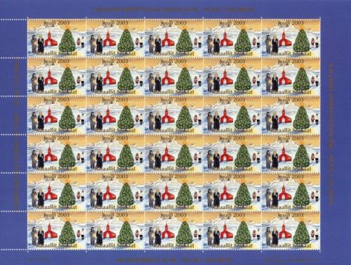 (image for) 2003 Christmas Seals Sheet