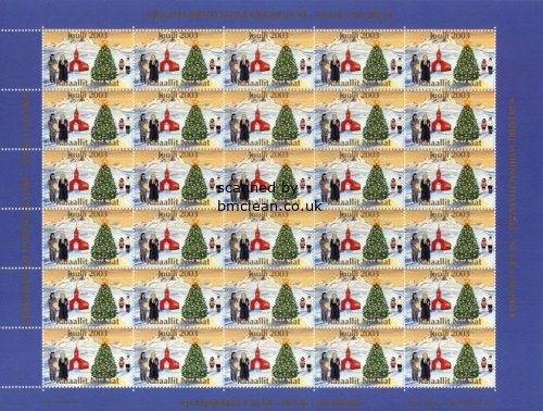 (image for) 2003 Christmas Seals Sheet