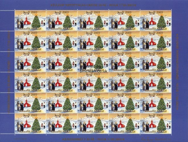 (image for) 2003 Christmas Seals Sheet