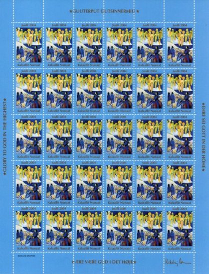(image for) 2004 Christmas Seals Sheet (Perf.)