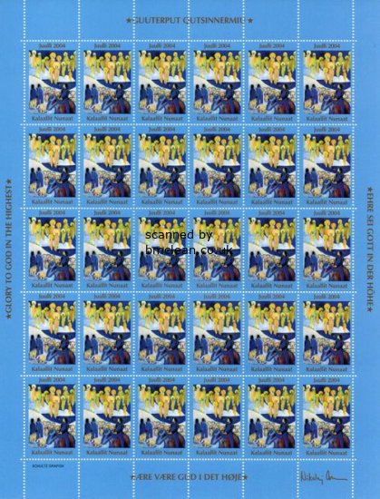 (image for) 2004 Christmas Seals Sheet (Perf.)
