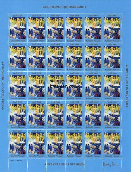 (image for) 2004 Christmas Seals Sheet (Imperf.)