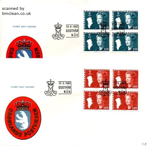 (image for) 1982 Queen Margrethe Definitives (Official) 4 Blocks