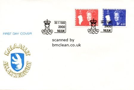 (image for) 1989 Queen Margrethe Definitives