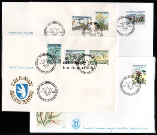(image for) 1989 - 1992 Flower Definitives Set (4 covers)