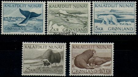 (image for) 1969-76 Greenland Mammals Set
