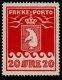 (image for) 1937 Pakke Porto 20ø Red