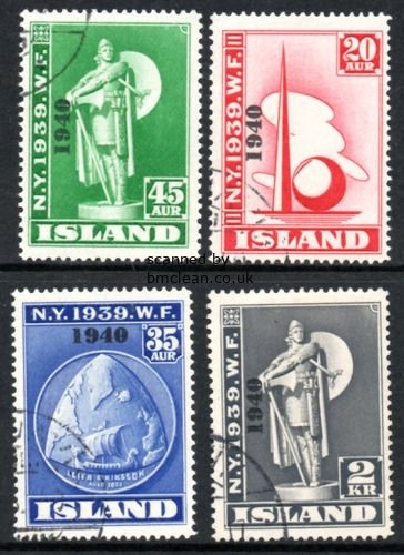 (image for) 1940 World's Fair Overprints (4v) Used