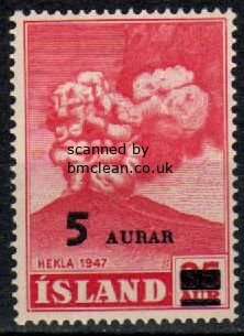(image for) 1954 Mt. Hekla Surcharge