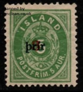 (image for) 1897 prir+ 3 Overprint (M/M)