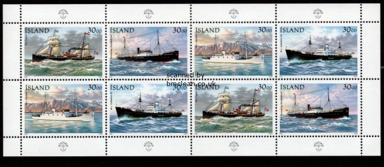 (image for) 1995 Mail Ships (Booklet Pane)