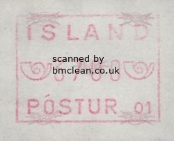 (image for) 1983 Type A Machine Label 3700a POSTUR 01