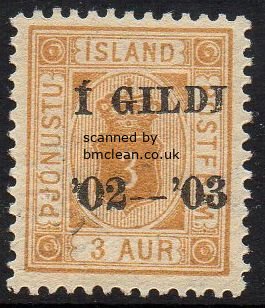 (image for) 1902 Official I GILDI 3a Orange Perf 12½