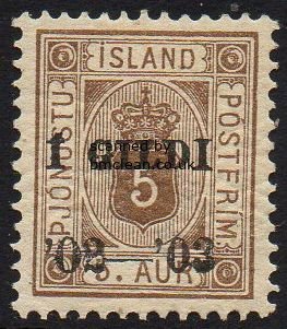 (image for) 1902 Official I GILDI 5a Brown Perf 12½