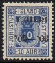 (image for) 1902 Official I GILDI 10a Blue Perf 12½