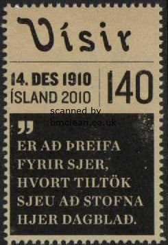 (image for) 2010 Visir - Newspaper