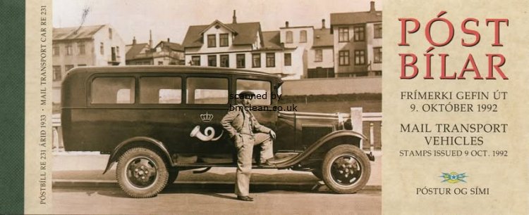 (image for) 1992 Stamp Day - Postal Vehicles (Booklet)