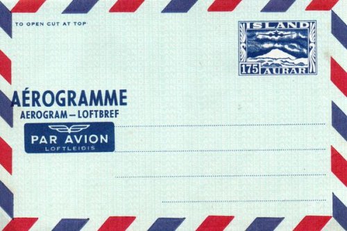(image for) 1957 Aerogram Mint