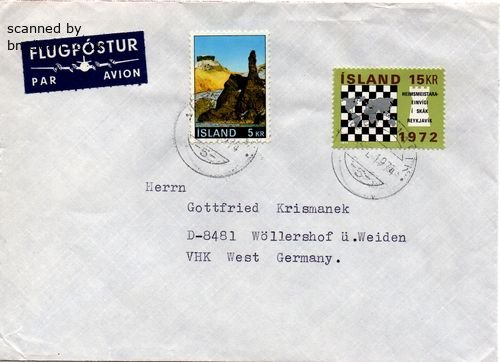 (image for) 1974 Registered Cover to Germany